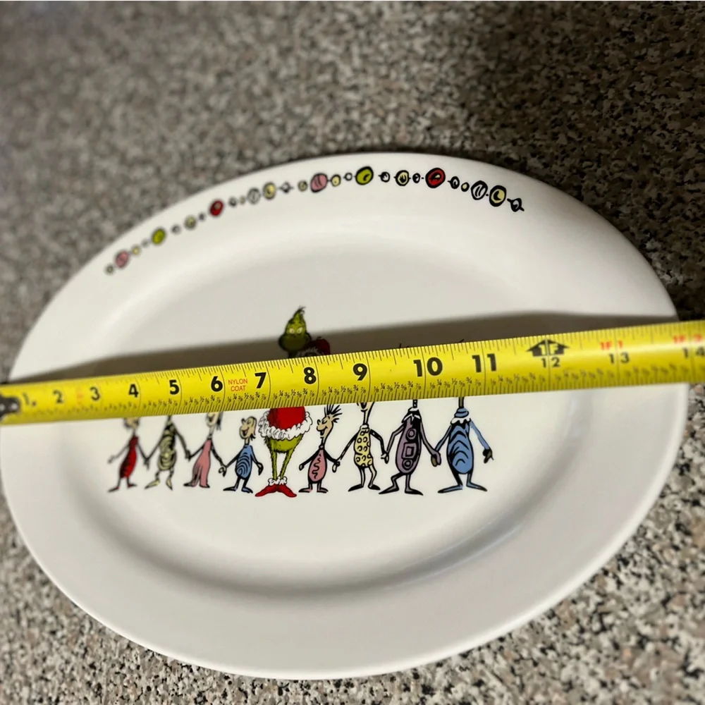 Bioworld Grinch Glass Platter 14”